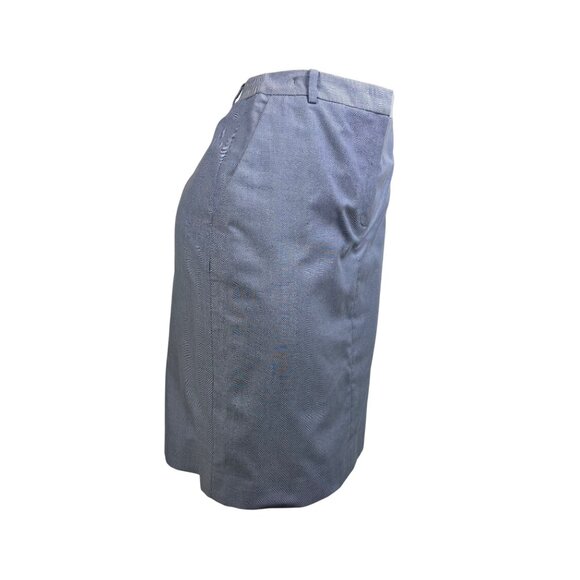 Brooks Brothers Womens Light Blue Cotton Blazer & Skirt Set Button Closures Sz 8 - Picture 9 of 16